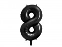 Ballon mylar Chiffre ''8''- 86cm - noir