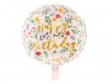 Ballon en mylar Happy Birthday - rose clair