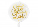 Ballon en mylar Happy Birthday - blanc