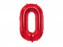 Ballon mylar Chiffre ''0''- 86cm - rouge