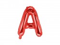 Ballon en mylar Lettre ''A''- 35cm - rouge