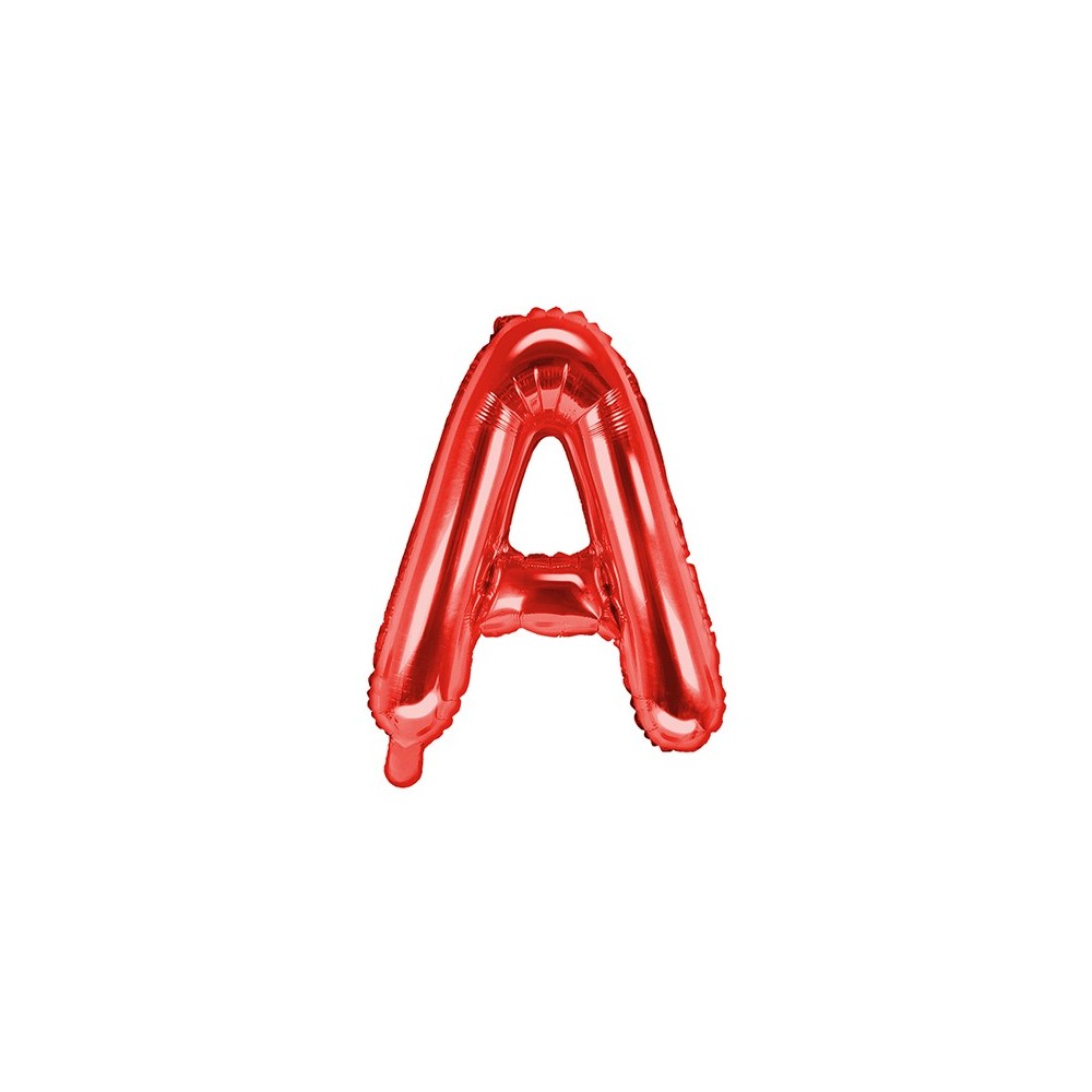 Ballon en mylar Lettre ''A''- 35cm - rouge