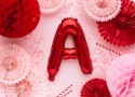 Ballon en mylar Lettre ''A''- 35cm - rouge