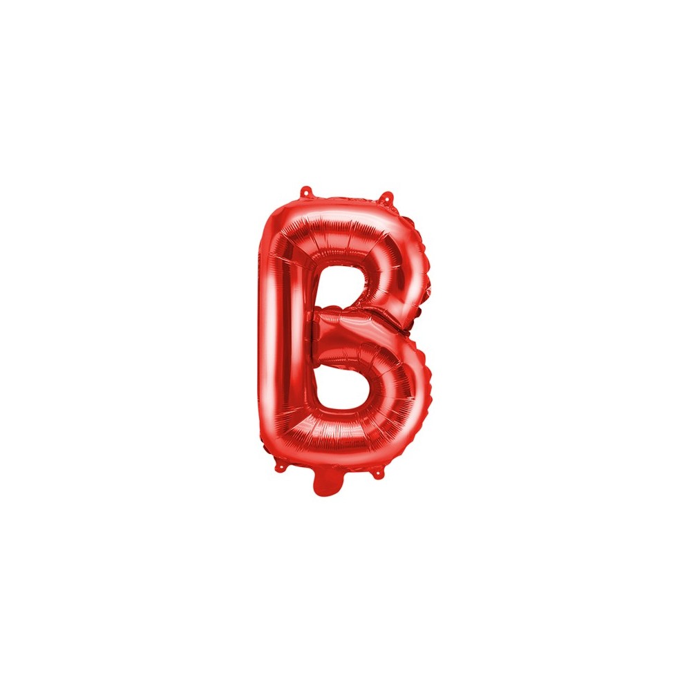 Ballon en mylar Lettre ''B''- 35cm - rouge