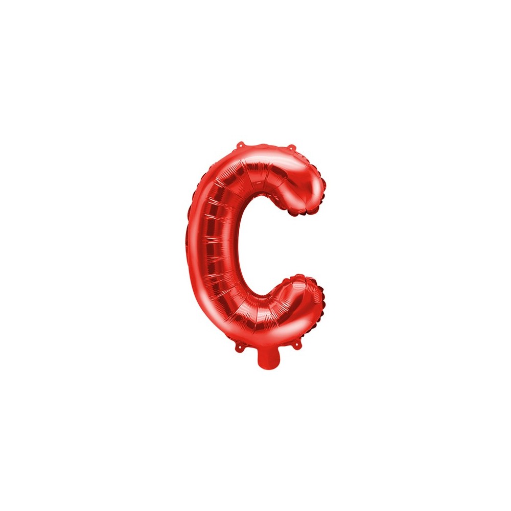 Ballon en mylar Lettre ''C''- 35cm - rouge