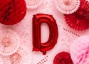 Ballon en mylar Lettre ''D''- 35cm - rouge