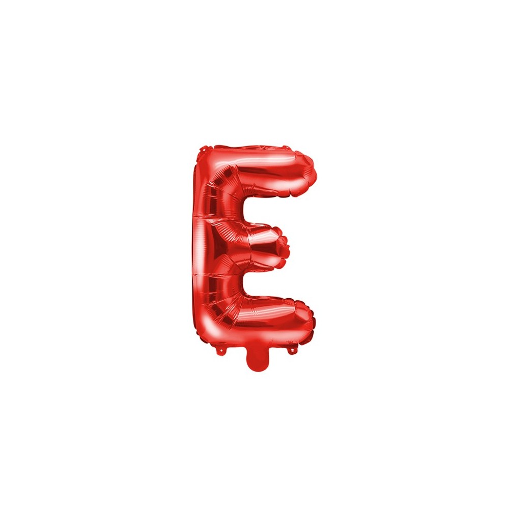 Ballon en mylar Lettre ''E''- 35cm - rouge