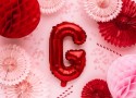Ballon en mylar Lettre ''G''- 35cm - rouge