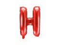 Ballon en mylar Lettre ''H''- 35cm - rouge
