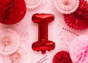 Ballon en mylar Lettre ''I''- 35cm - rouge