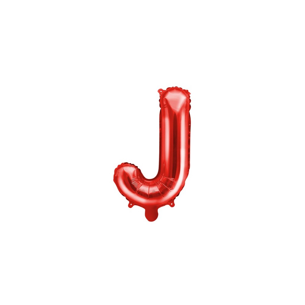 Ballon en mylar Lettre ''J''- 35cm - rouge