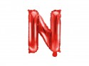 Ballon en mylar Lettre ''N''- 35cm - rouge