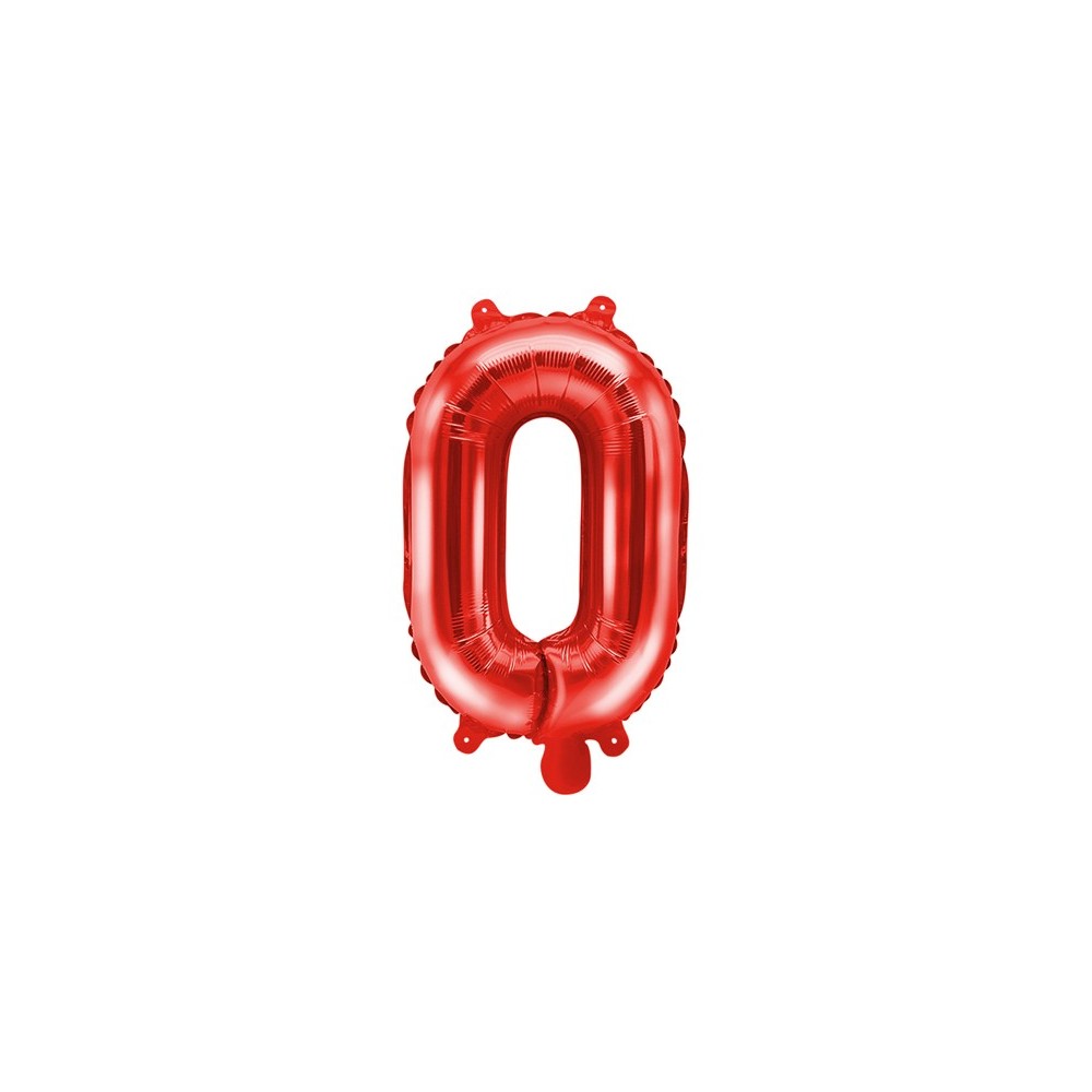 Ballon en mylar Lettre ''O''- 35cm - rouge