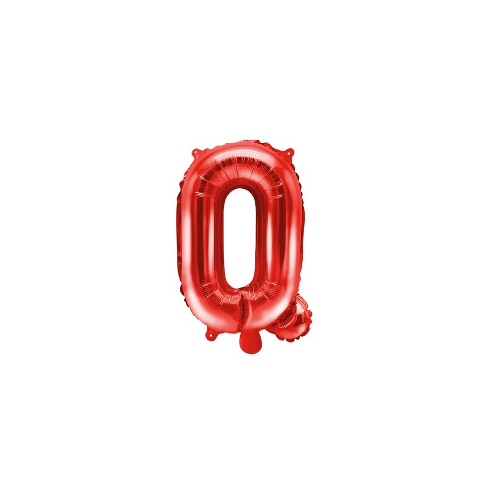 Ballon en mylar Lettre ''Q''- 35cm - rouge