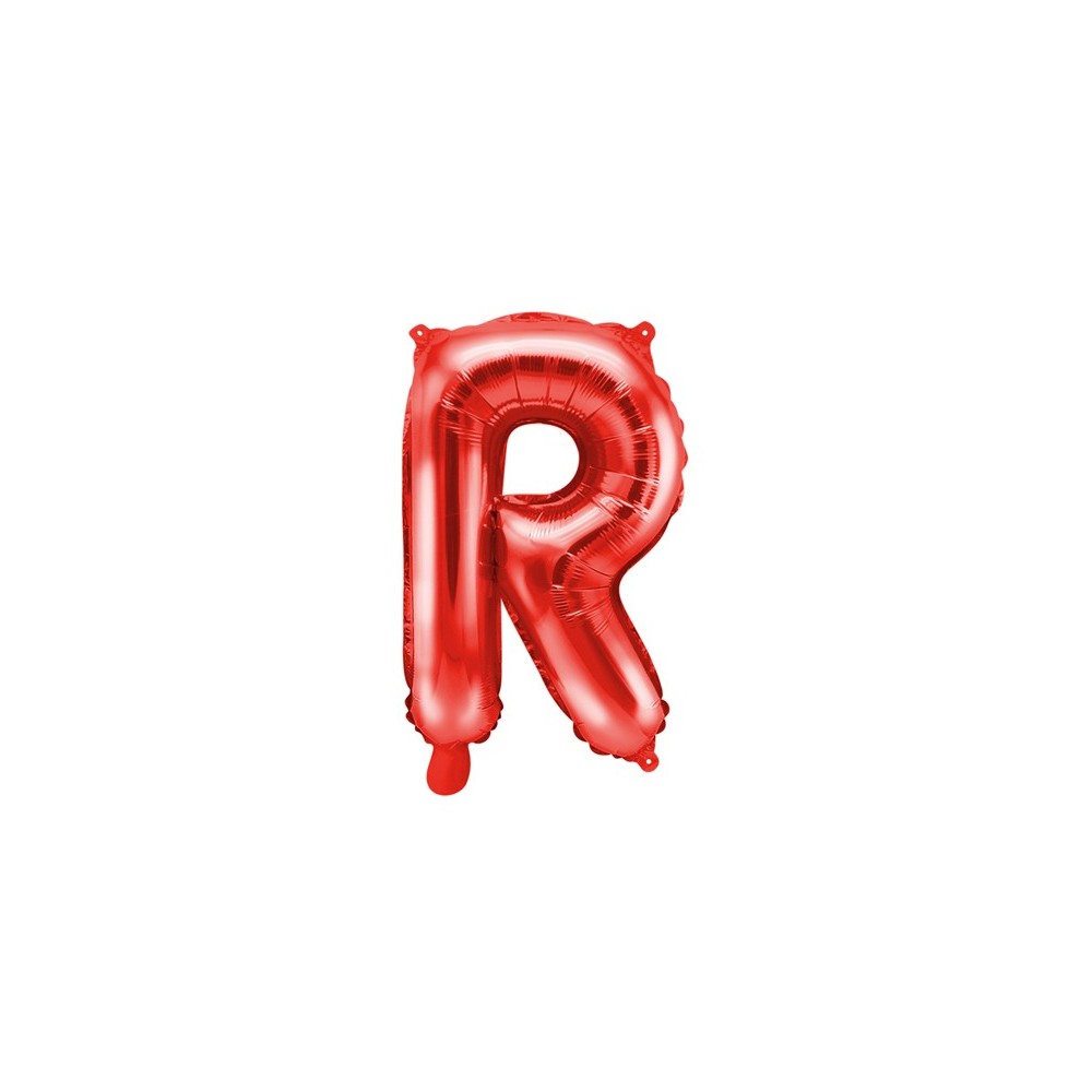 Ballon en mylar Lettre ''R''- 35cm - rouge