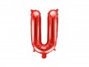 Ballon en mylar Lettre ''U''- 35cm - rouge