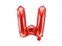 Ballon en mylar Lettre ''W''- 35cm - rouge