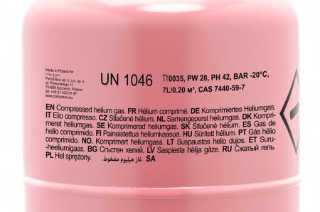 Bouteille d'hélium rose -...