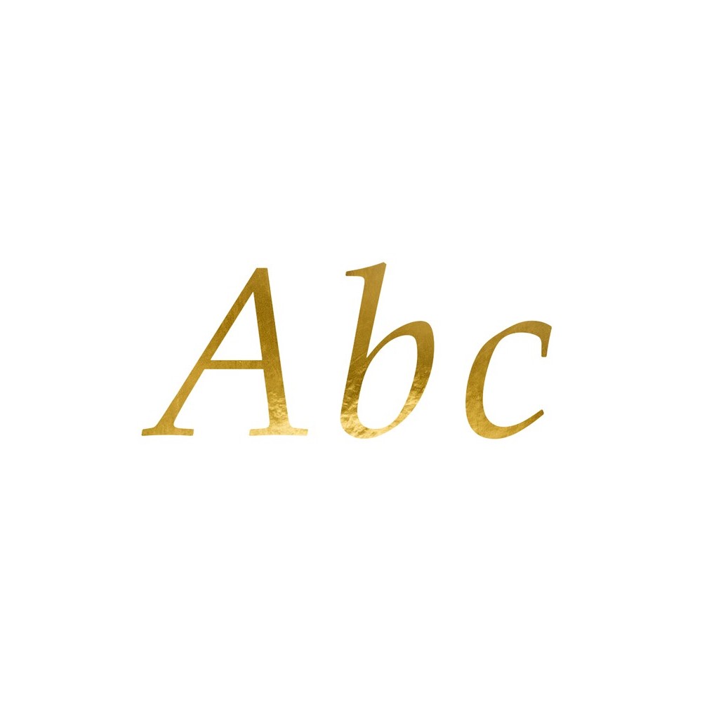 Autocollants lettre - or