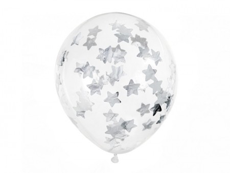 6 Ballons avec confettis -...