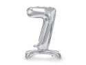 Ballon en mylar debout Chiffre 7- 70cm - argent
