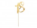 Décorations de gâteaux ''18''- or