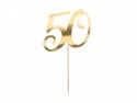 Décorations de gâteaux ''50''- or