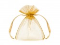 10 Sachets en organza - or - 10cm