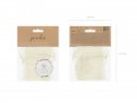 10 Sachets en organza - crème - 10cm