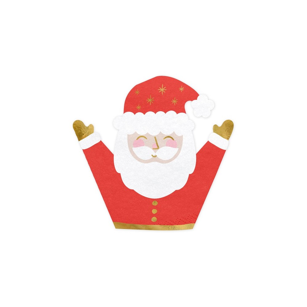 20 Serviettes de table Père Noël