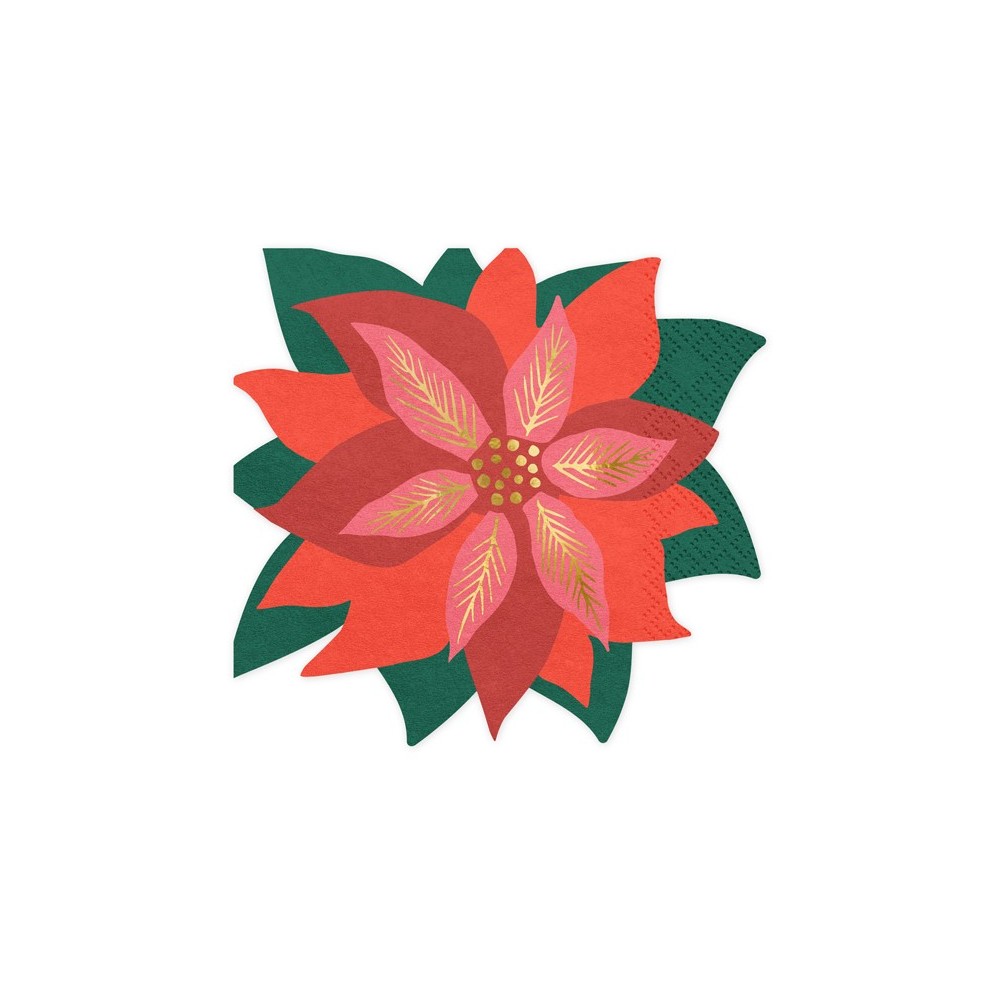 20 Serviettes de table étoile de Bethléem