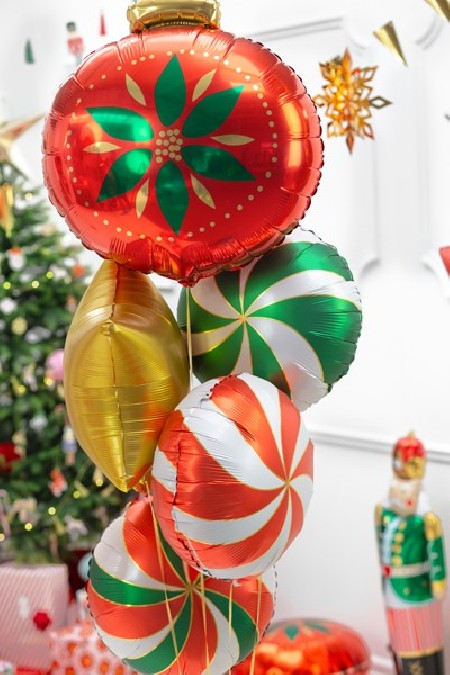 Ballon en mylar Boule de Noël