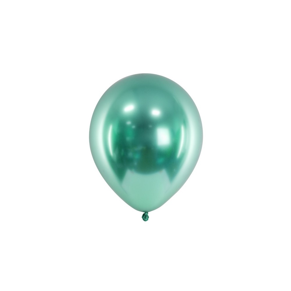 10 Ballons Glossy 30 cm - vert bouteille
