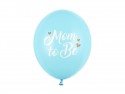 50 Ballons Strong - 30 cm - Future maman - bleu clair pastel