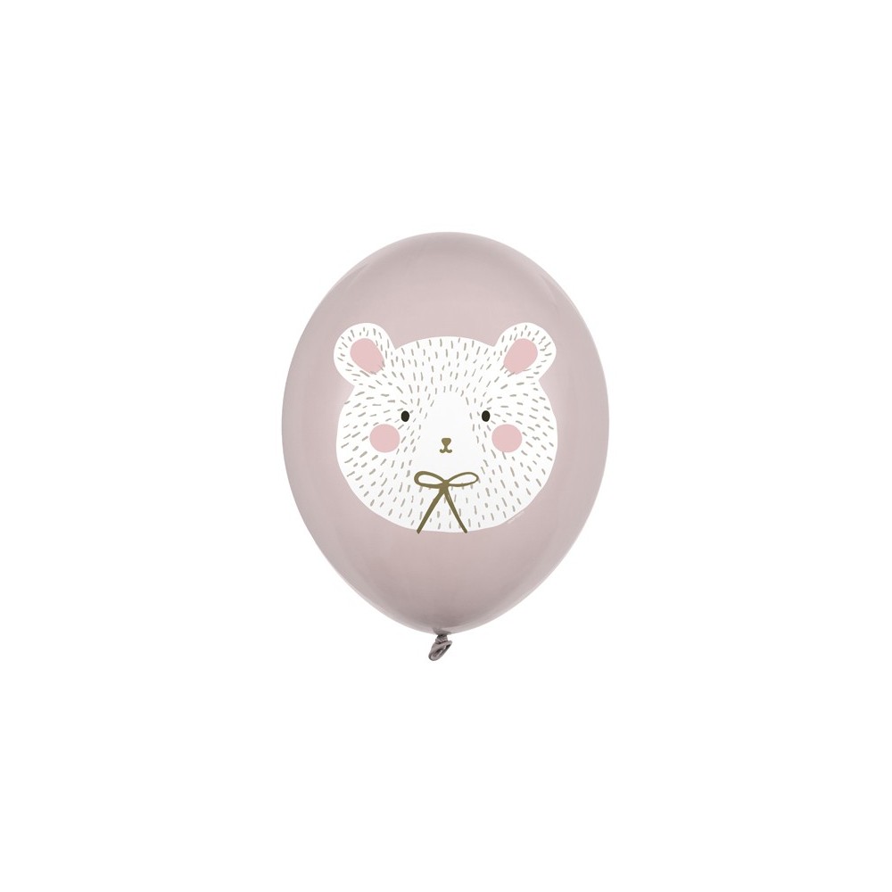 50 Ballons Strong 30 cm - ours polaire - Gris chaud pastel