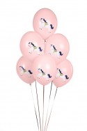 6 Ballons 30 cm - - cheval - Pastel Pale Pink