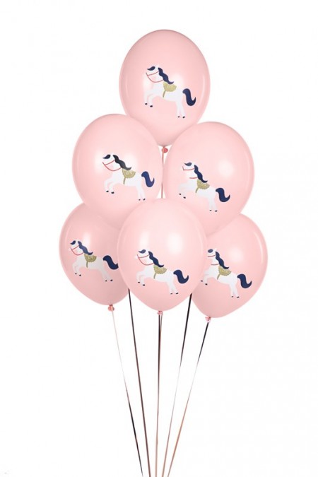 6 Ballons 30 cm - - cheval...