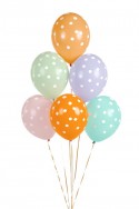 6 Ballons 30 cm - pois