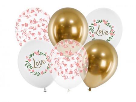 6 Ballons 30 cm - Love