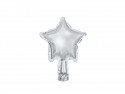 25 Ballon en mylar Etoile - 12cm - argent