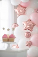 25 Ballons en mylar Etoile - 12cm - or rose