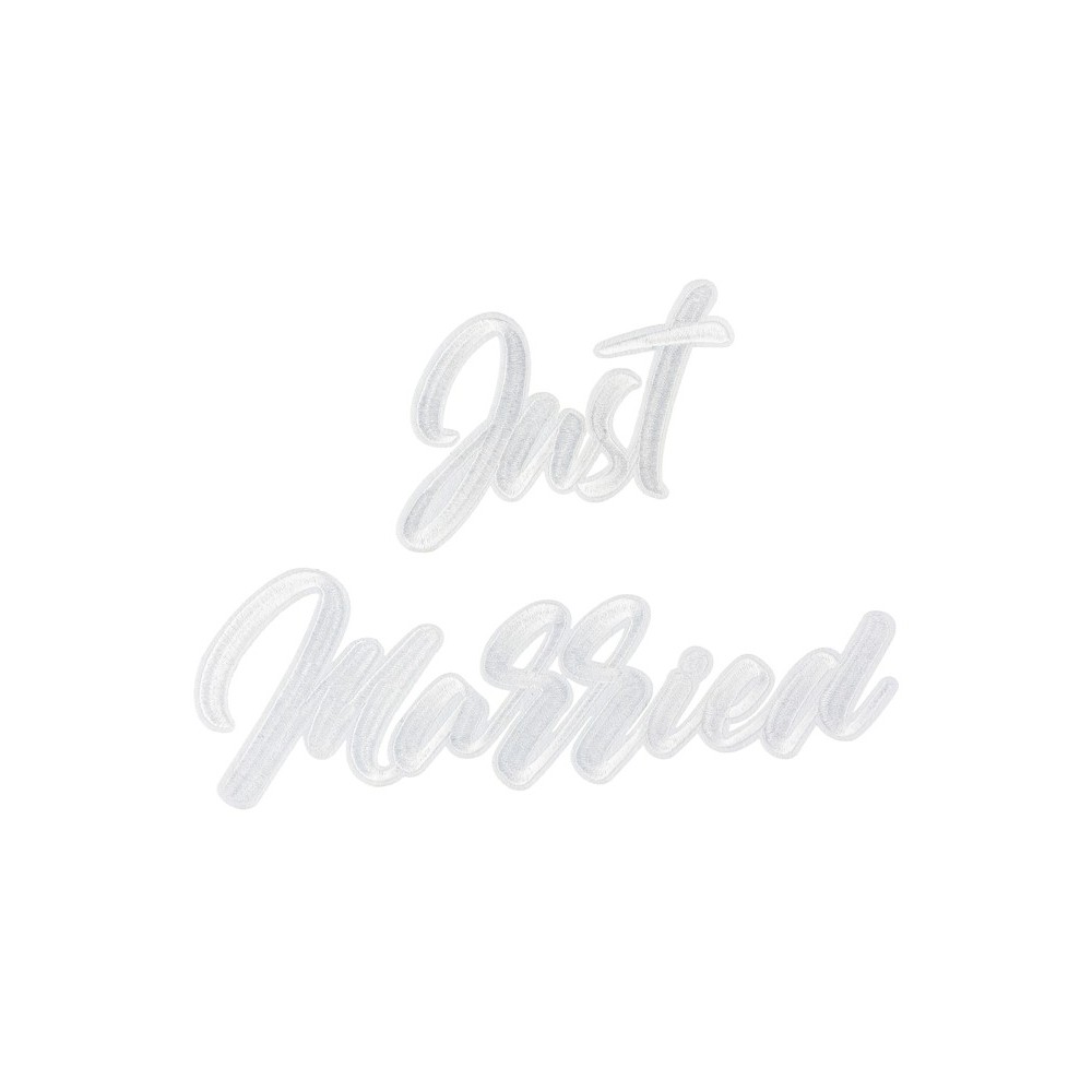 Patch Just Married - blanc