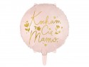 Ballon en mylar 'Kocham CiÄ™ Mamo''- 45 cm - rose
