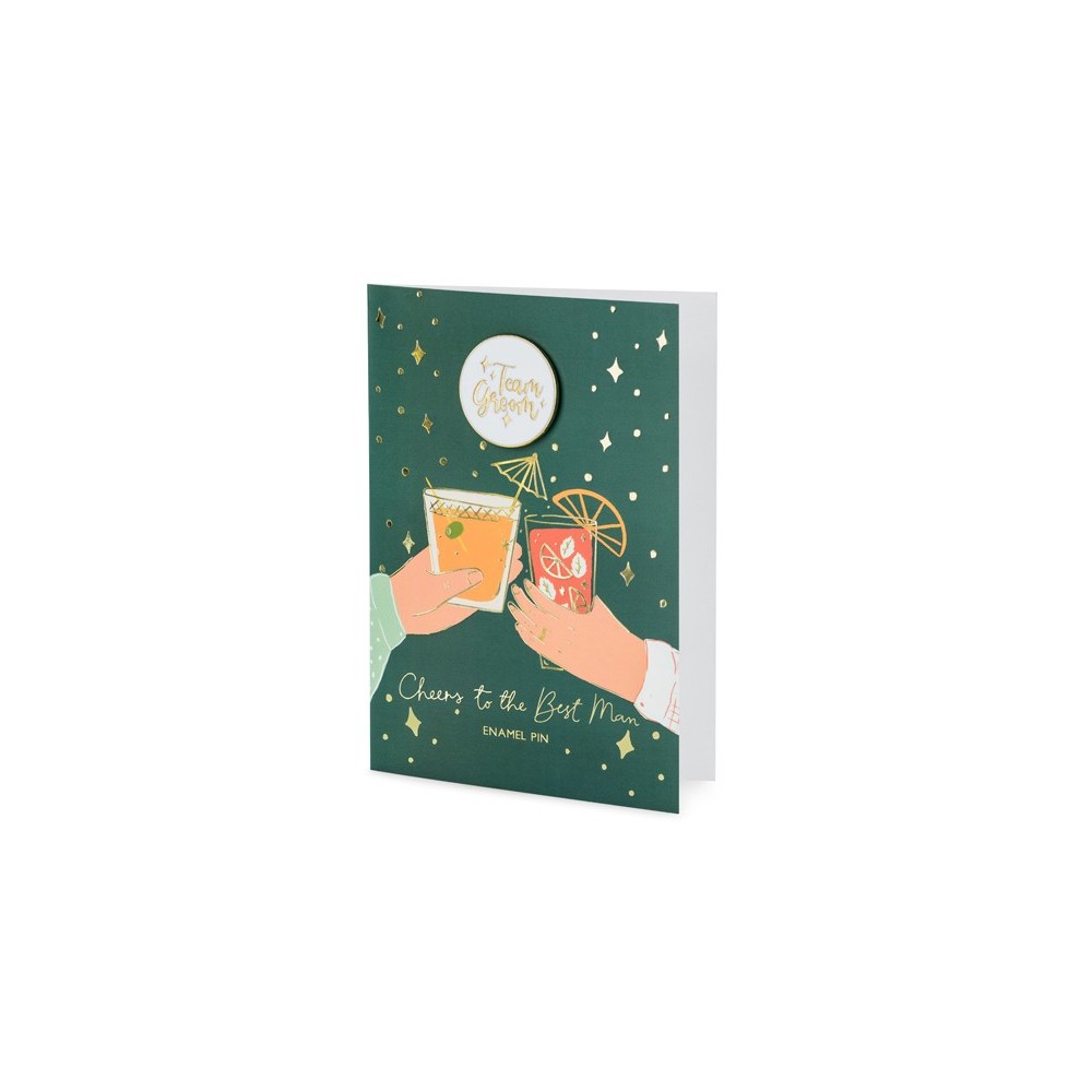 Carte d'épingle Groom Team