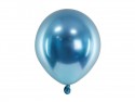 50 Ballons Glossy 12 cm - bleu