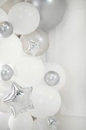 50 Ballons Glossy 12 cm - argent