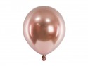 50 Ballons Glossy 12 cm - or rose