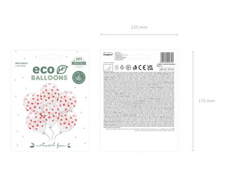 6 Ballons Eco 33 cm -...