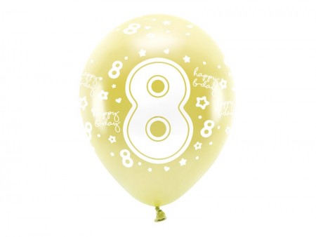 6 Ballons Eco 33 cm -...