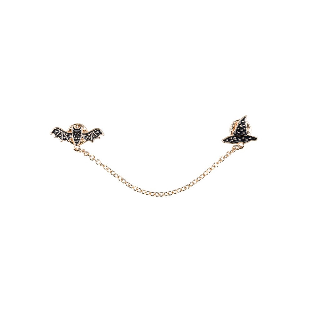 Broche de col de chemise Chauve -souris